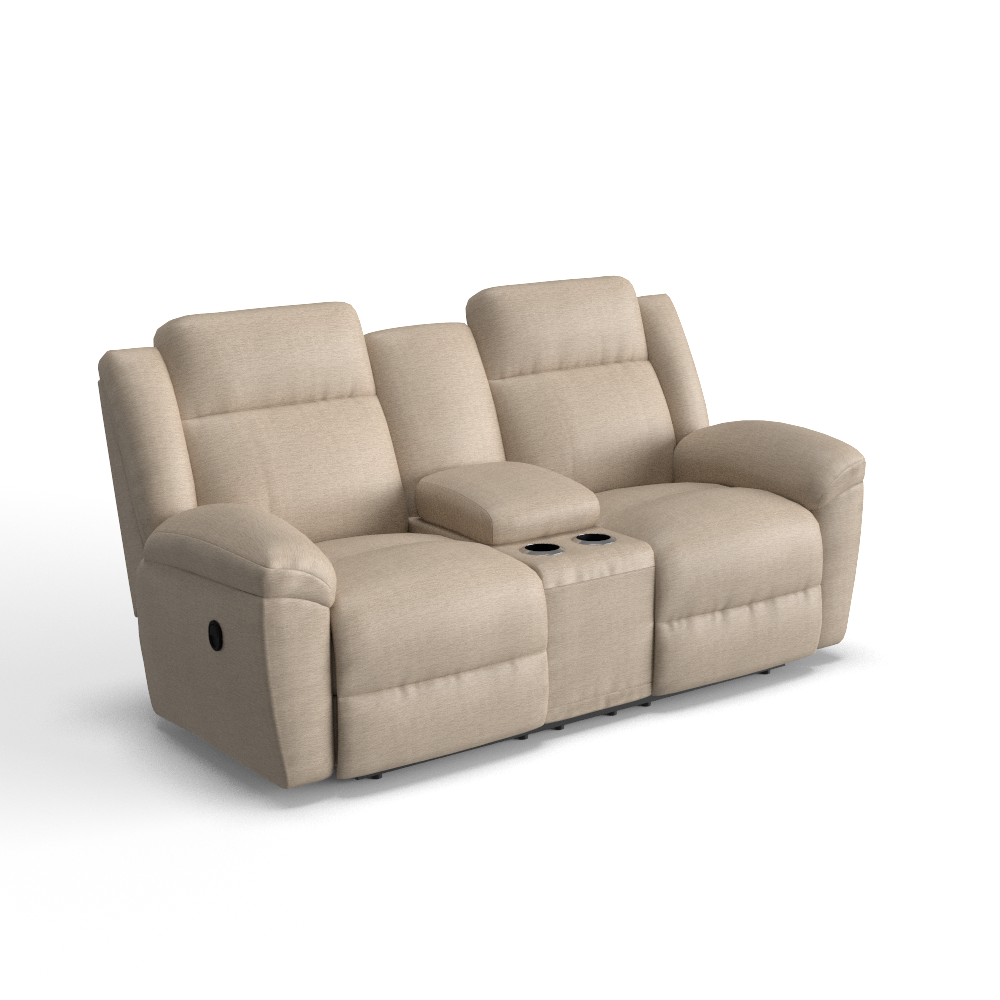 Joel Reclining Loveseat w/ Console, In Stock